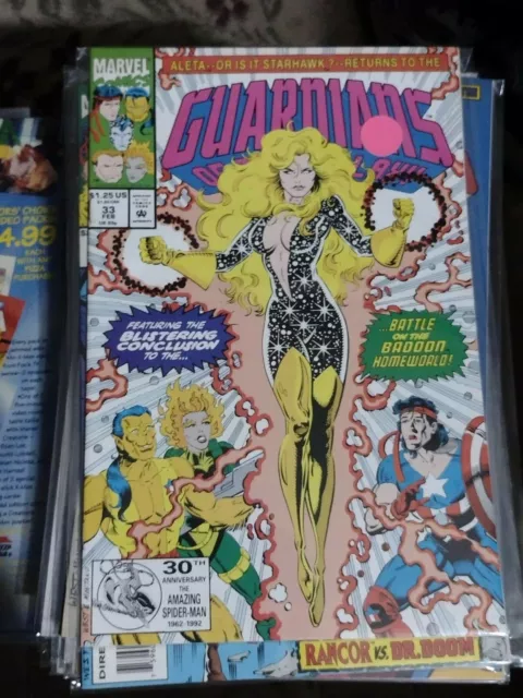 guardians of the galaxy # 33 marvel 1992 STARHAWK ALETA BADOON CAPTAIN UNIVERSE