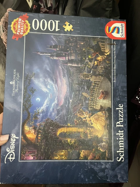 THOMAS KINKADE DISNEY Beauty And The Beast 1000 Piece Schmidt Jigsaw ...