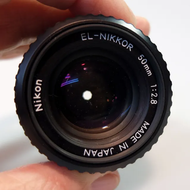 Nikon EL-Nikkor 50mm 2,8 Ampliación Objetivo M39 Número de Serie 2277394