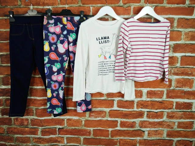 Girls Bundle Age 6-7 Years M&S Gap J Lewis Jean Jeggings Tee Stripe Kids 122Cm