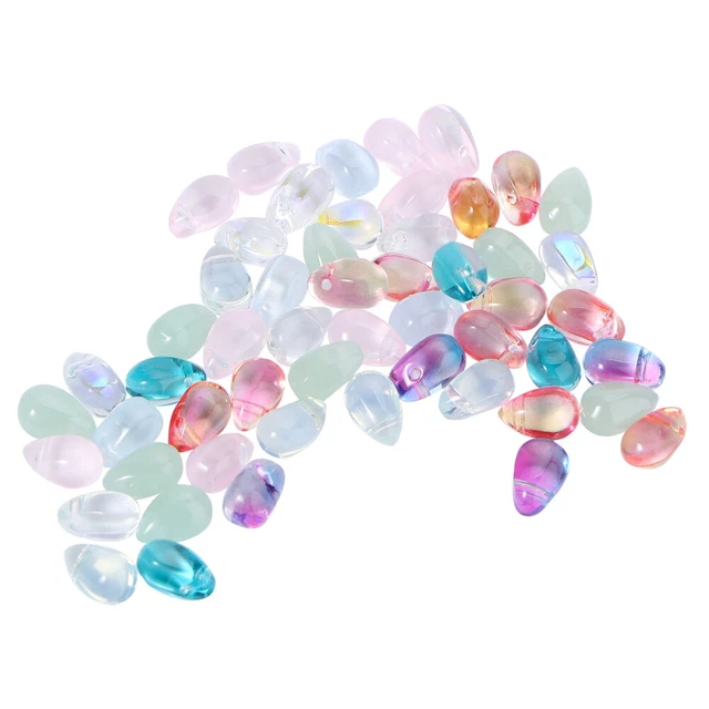 50pcs glas quaste anhänger tear drop perlen handgefertigten schmuck zubehör