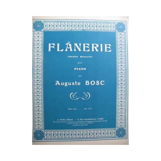 BOSC AUGUSTE STROLL Piano 33.97 PicClick AU
