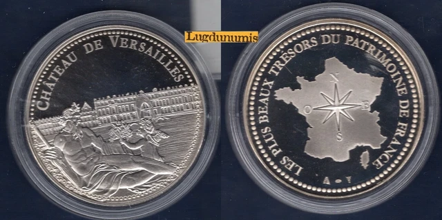 Médaille Château De Chambord – Les Plus Beaux Trésors De France – Doré – 40mm