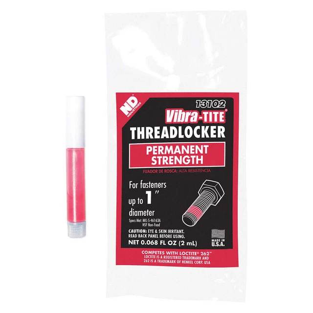VIBRA-TITE 13102 High-Strength Threadlocker,0.0608 fl oz