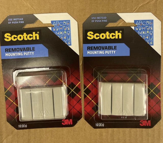 2 PACKS 3M Scotch Removable Mounting Putty, 1 oz. 9.95 PicClick