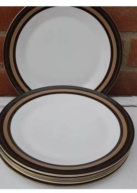 Piatti da cena Royal Doulton Cadenza 26 cm, set di 6 porcellane di qualità, per Natale