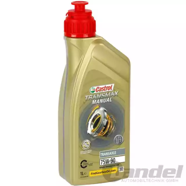 2x 1L CASTROL Transmax Transaxle 75W-90 Huile D'Engrenage de Transmission 2