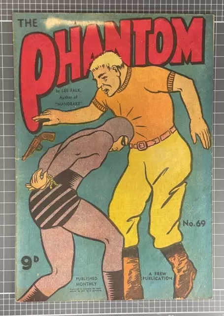 The Phantom #69 Frew Publications *Scarce* Australian Comic 1954 Fn-