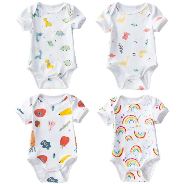Newborn Infant Baby Cartoon Romper Jumpsuit Toddler Cotton Bodysuit Outfits NEW