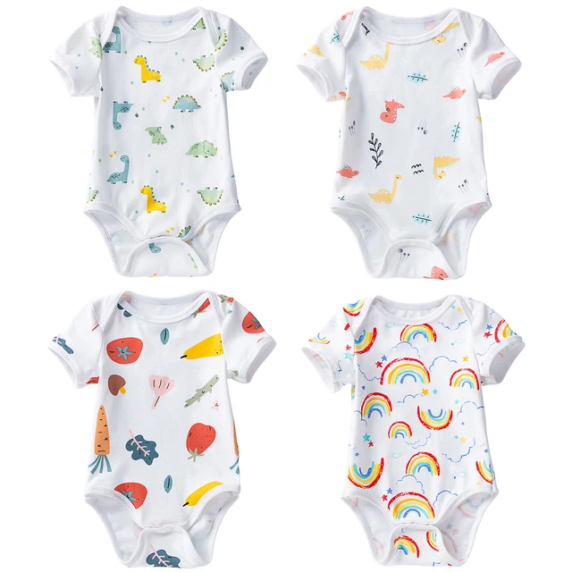 Newborn Infant Baby Cartoon Romper Jumpsuit Toddler Cotton Bodysuit Outfits NEW