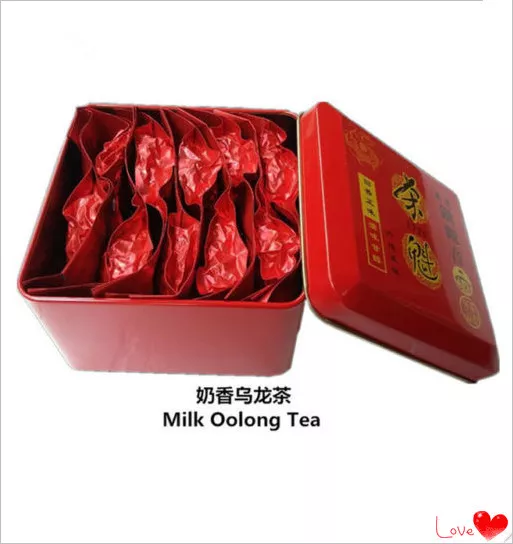 Tè latte oolong 10 bustine tè verde regalo confezione in ferro tè biologico cinese tè latteo