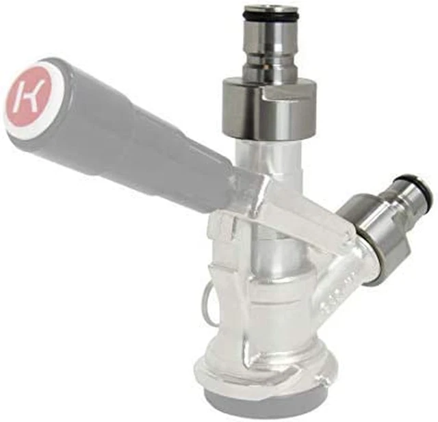 Stainless Steel Keg Coupler Ball Lock Posts Adapter,Sankey Keg to Ball Lock Qui
