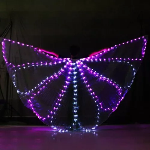 Wings Belly Dance LED Dancer Stage Performance Belly Dance Wings No With Stick