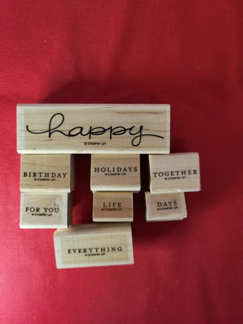 Stampin Up Holzstempel "Happy Everything"