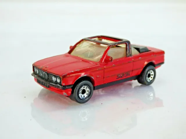 Matchbox BMW 323i Cabriolet E30 39 1985 Red Vintage Collectible Toy Car