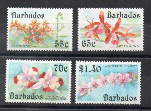 Briefmarken - Barbados - 1992 - Flowers - Blumen - Orchids - Orchideen