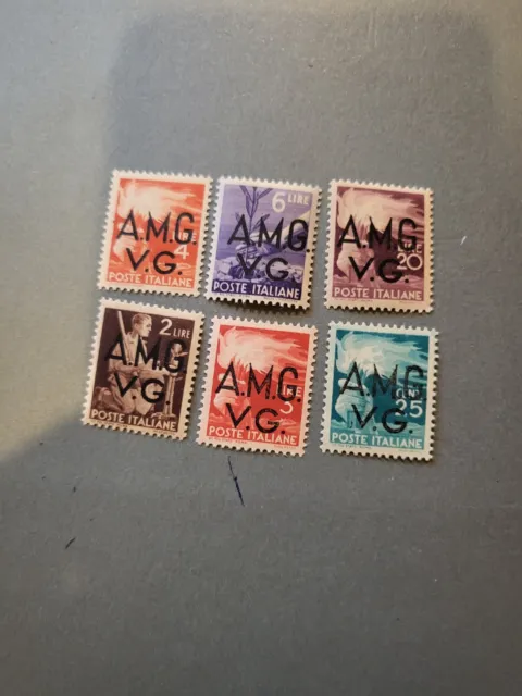 Stamps Italy AMG VG Scott #1LN14-9 h