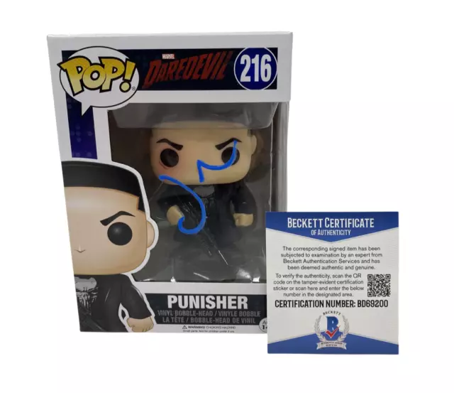 Jon Bernthal Signed Autographed Punisher Funko Pop Figure Daredevil Beckett COA