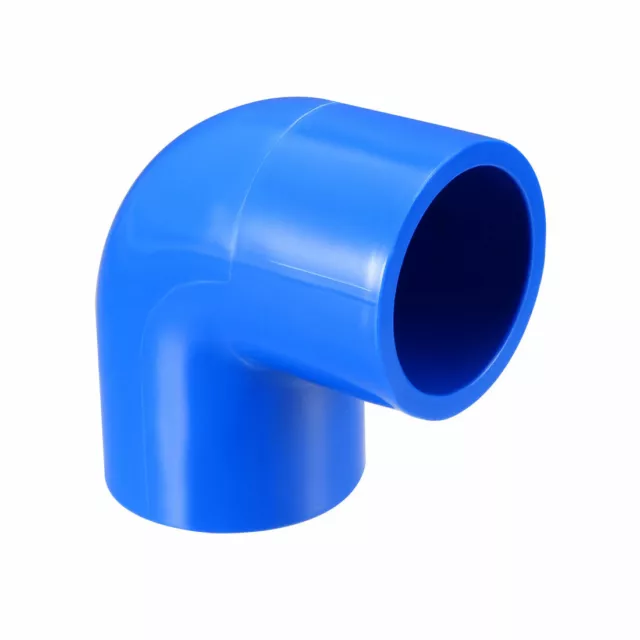 20mm Slip 90 Degree PVC Pipe Fitting Elbow Coupling Adapter Blue 5 Pcs