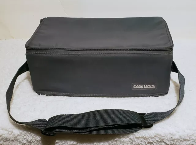 Vtg Case Logic Double Sided Audio Cassette Tape Case 60 Tape Capacity Strap