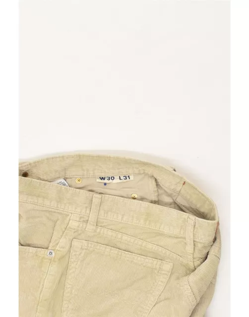 BENETTON MENS TAPERED Corduroy Trousers W30 L27 Beige Cotton BG14 $28. ...