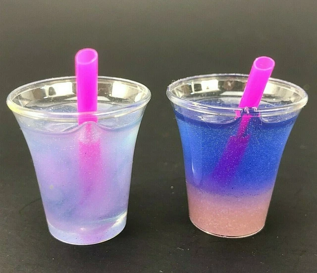 REALISTIC DOLLHOUSE FOOD Mixed Drinks Miniature Diorama Cocktail Straw