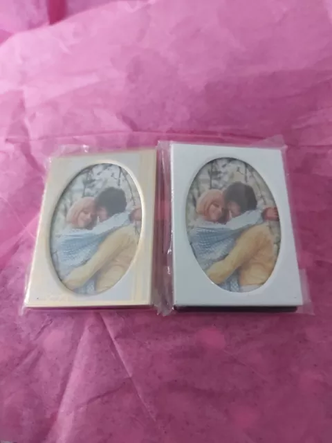 VTG RETRO SILVER TONED PHOTO FRAME.70S 80S.LOT OF Two
