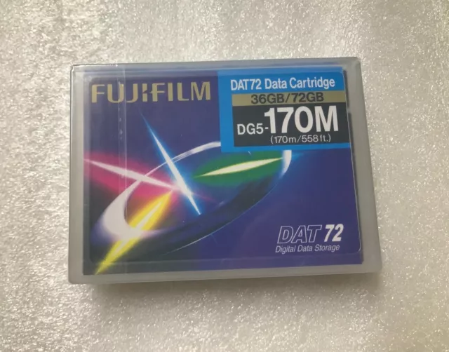 FUJI DG5-170m Data Cartridge Tape,4mm DDS-5, 170m, 36/72GB DAT 72 DAT72 26046172