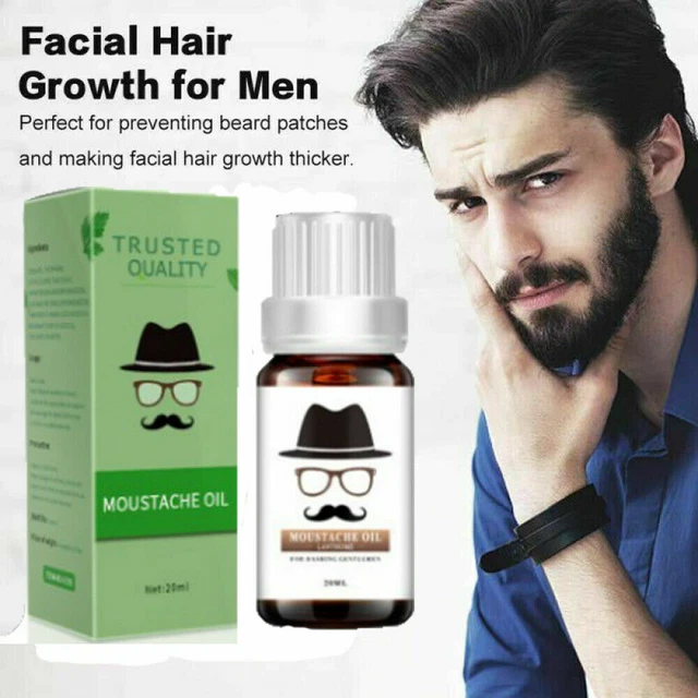 BEARD GROWTH OIL Serum Fast Growing Beard Mustache Facial Hair Grooming