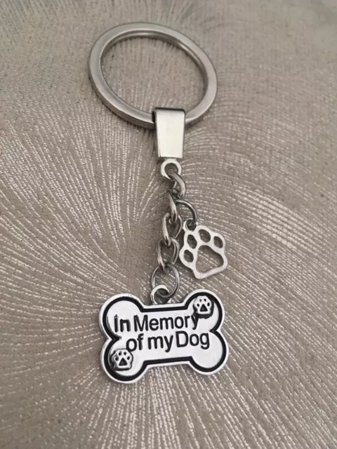 Pet Memorial Dog Key Ring - Pet Loss Sympathy Bereavement Gift