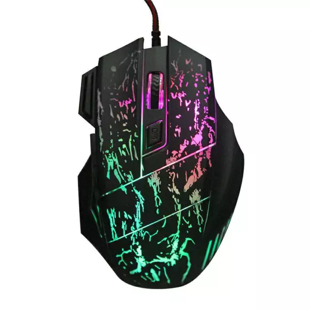 5500 dpi Optical Wired Gaming Mouse LED Backlit Professional Gaming Mouse 3