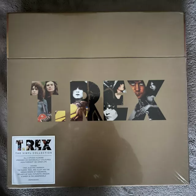 T. Rex "The Vinyl Collection" Colored Vinyl Box Set New One Marked Corner / Neuf