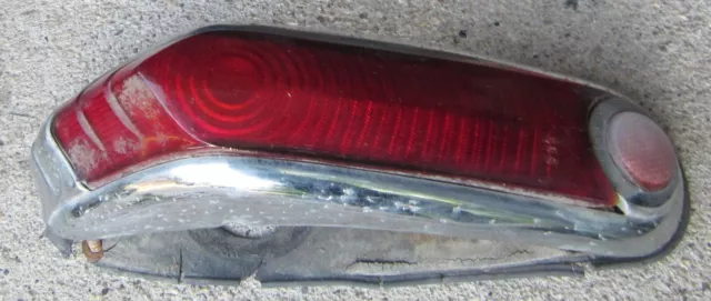 1949 Mercury Monarch LH? Tail Light & Lynx Eye 503 Lens Chrome Ford Canada 49