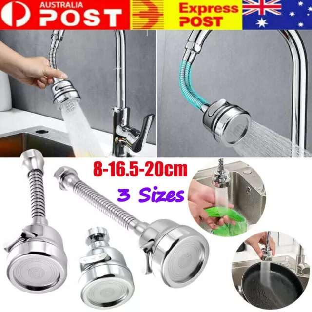 360° Saving Sink Tap Head Water Faucet Extender Aerator Spray Sprayer Kitchen AU 2