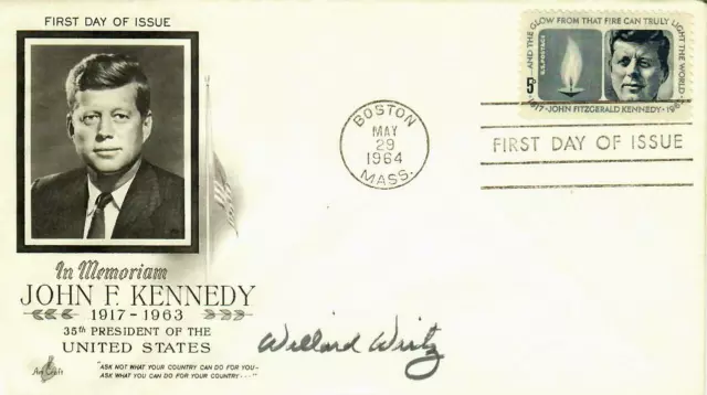 "Secretary of Labor" W. Willard Wirtz Signed FDC Dated 1964 JG Autographs COA