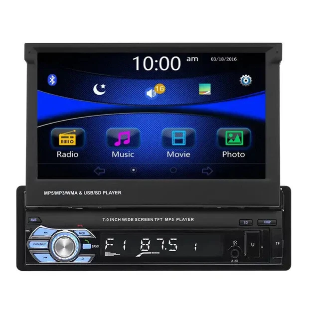 Autoradio MP5 Per Fiat Panda 2010-2023 - Bluetooth, CarPlay, Schermo 5 Pollici - Foto 4