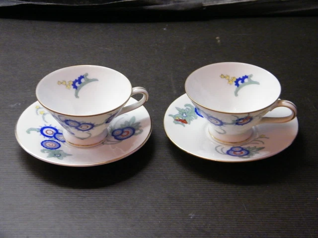 2 anciennes petites tasses et sous tasses ou soucoupes Rosenthal selb Bavaria