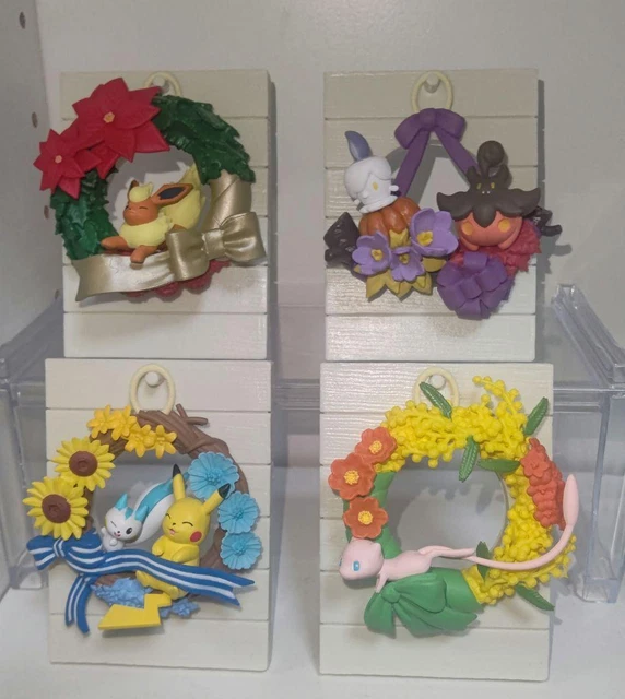 LOT 4 - RE-MENT Pokemon Wreath Collection Figure Set G34809