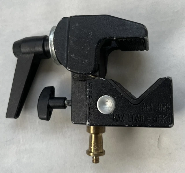 Manfrotto 035RL súper abrazadera con perno estándar usada