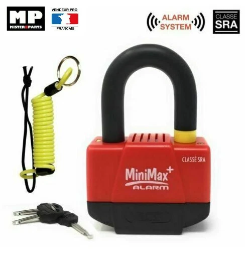 Antivol Moto Bloque Disque Frein Alarme 110db, Renforcé, Étanche, pour Antivol Moto Bloque Disque Frein Alarme 110db, Renforcé, Étanche, pour