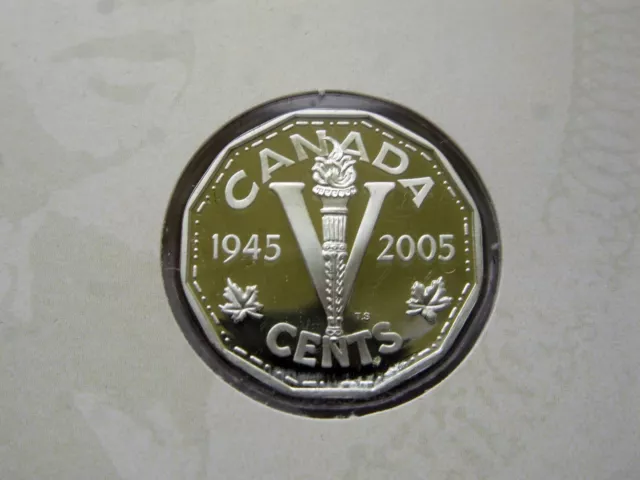 1945-2005 VE-Day 60th Anniversary Silver Proof 5 Cent - SEALED