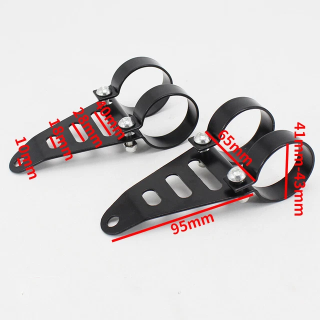 US Motorcycle Front Fork Headlamp Bracket Part Headlight Bracket Mount Clamp 2PC US Motorcycle Front Fork Headlamp Bracket Part Headlight Bracket Mount Clamp 2PC