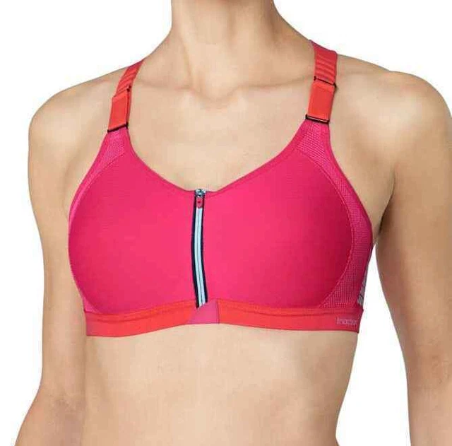 Reggiseno sportivo senza ferretto Triumph Triaction ZIp Lite F EU 90B NUOVO...