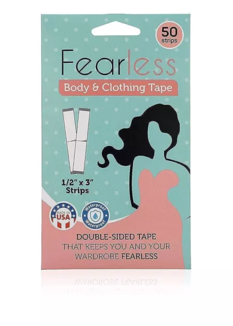 Fearless Body and Clothing Tape Double-Sided Tape for Fashion 50 Strips