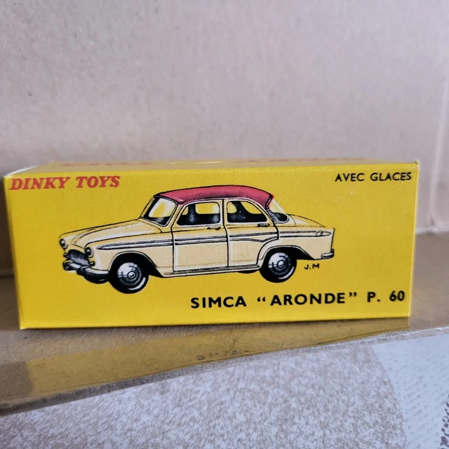 Dinky Toys 544 Simca Aronde Rouge Brique/toit Crème – Proche Neuf, Boîte D'origine