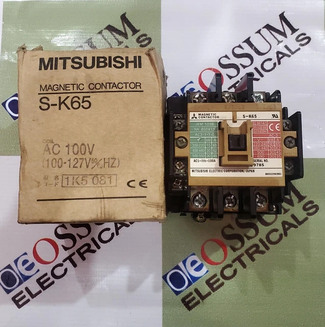 Mitsubishi Leistungsschütz S-K65 Spulenspannung 110Vac Kostenloser...