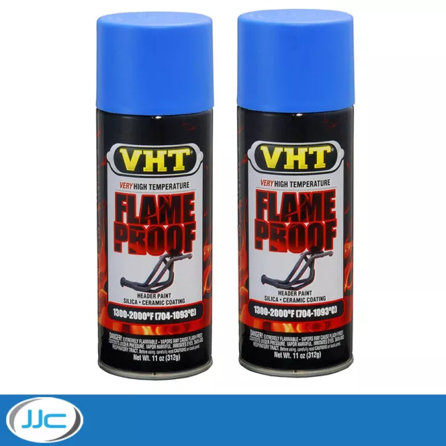 2 x 312 g - Vernice spray ignifuga ad altissima temperatura VHT - Blu
