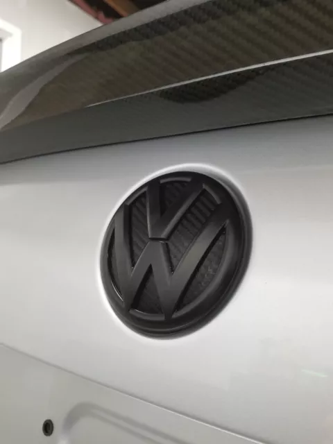 VW Jetta GLI MK6 B7 Passat 3M 1080 Carbon Fiber Trunk Emblem Insert Underlay