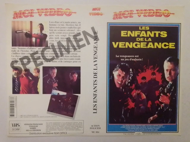 JAQUETTE VHS (SEUL) Mci Video Les Enfants De La Vengeance EUR 4,00