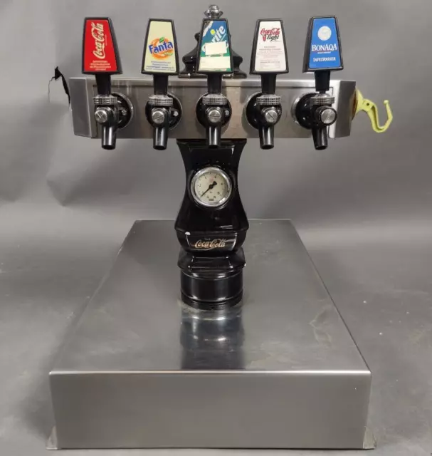 Trink Coca Cola Zapfanlage - Vintage Softdrink Schankanlage - 5 Sorten Schwarz